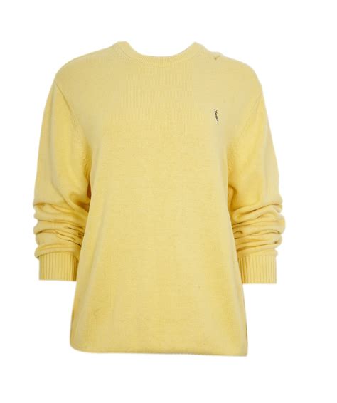 ysl jumper women's yellow